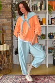 Terry B Relaxed Tapered Jogger Turquoise